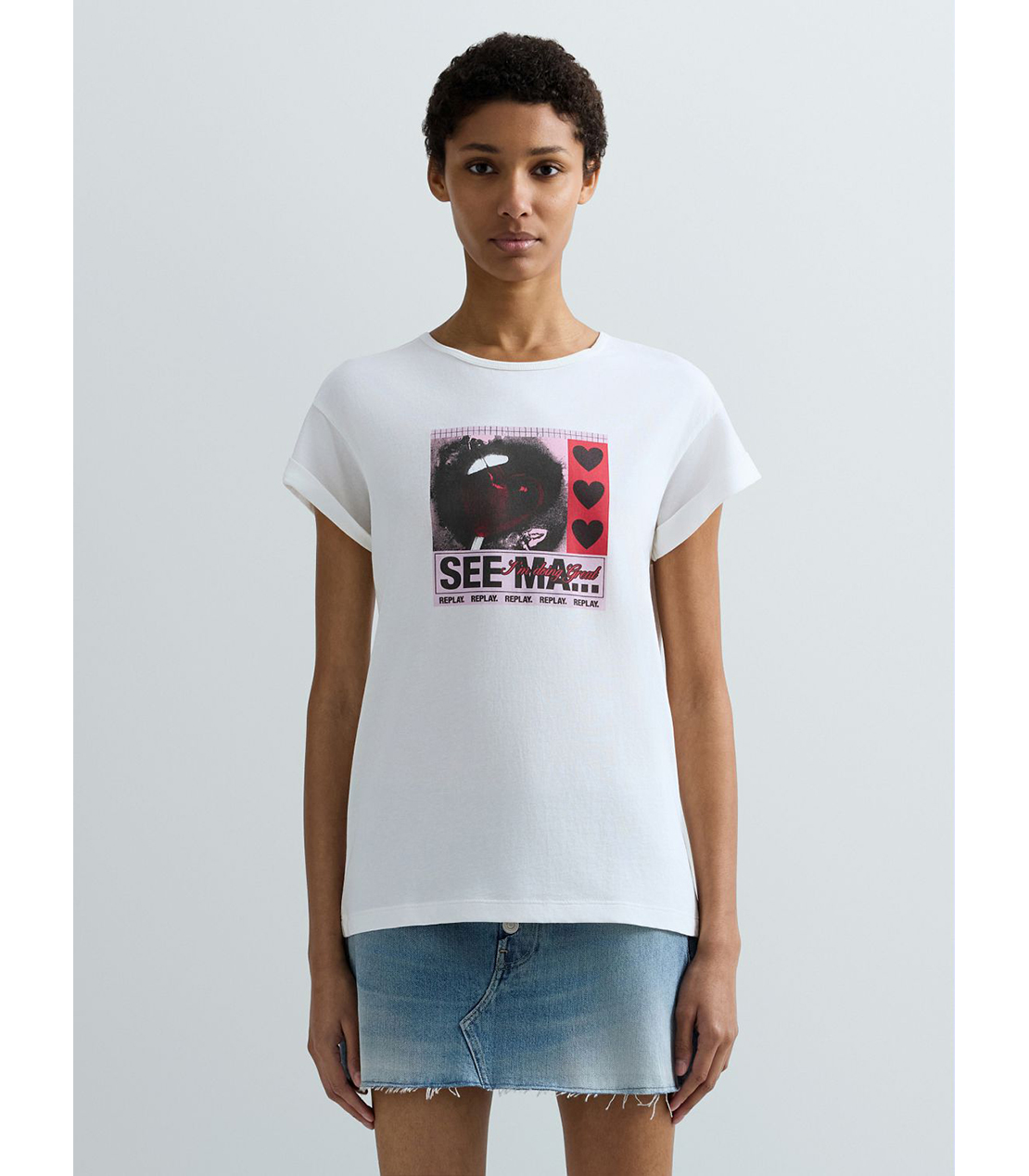 コットンジャージーPOP ART Tシャツ